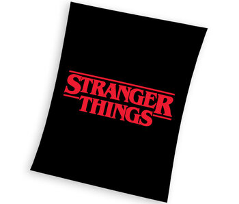 Stranger Things Couverture polaire Logo 130 x 170 cm Polyester