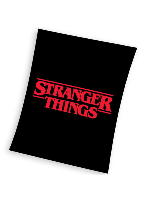 Stranger Things Couverture polaire Logo 130 x 170 cm Polyester