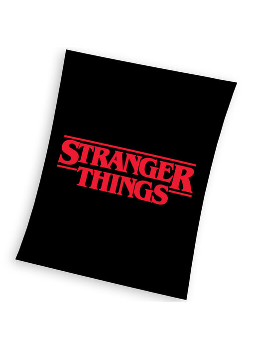 Stranger Things Fleecedecke Logo 130 x 170 cm Polyester