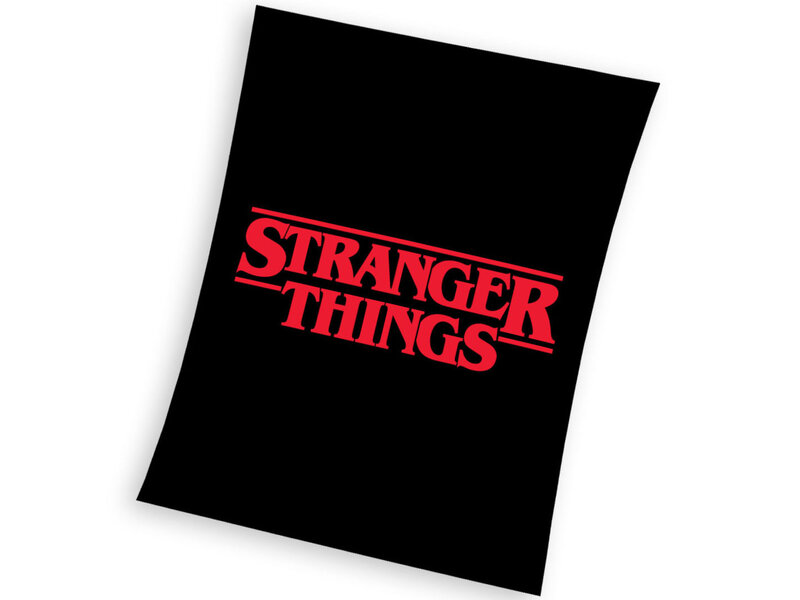 Stranger Things Couverture polaire, Logo - 130 x 170 cm - Polyester