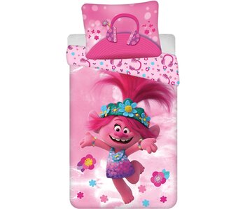 Trolls Housse de couette Poppy 140 x 200 cm / 70 x 90 cm Coton