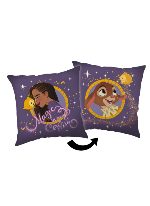 Disney Wish Coussin décoratif Asha 35 x 35 cm Polyester