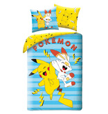 Pokémon Bettbezug, High Five – Einzelbett – 140 x 200 cm – Baumwolle