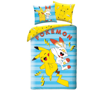 Pokémon Dekbedovertrek High Five 140 x 200 + 65 x 65 cm Katoen