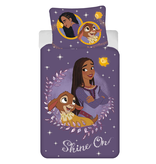 Disney Wish Dekbedovertrek Shine On - Eenpersoons - 140 x 200 + 70 x 90 cm  - Katoen