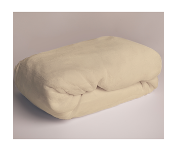 Sweet Home Fleece Teddy Fitted Sheet Cream 180 x 200 cm Polyester