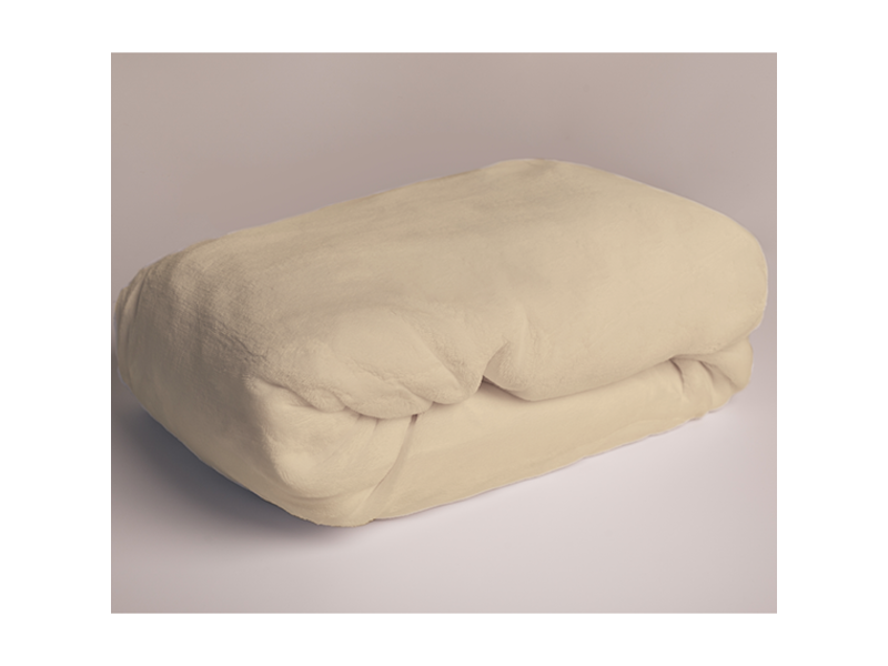 Sweet Home Fleece Teddy Fitted Sheet, Cream - 180 x 200 cm - Polyester