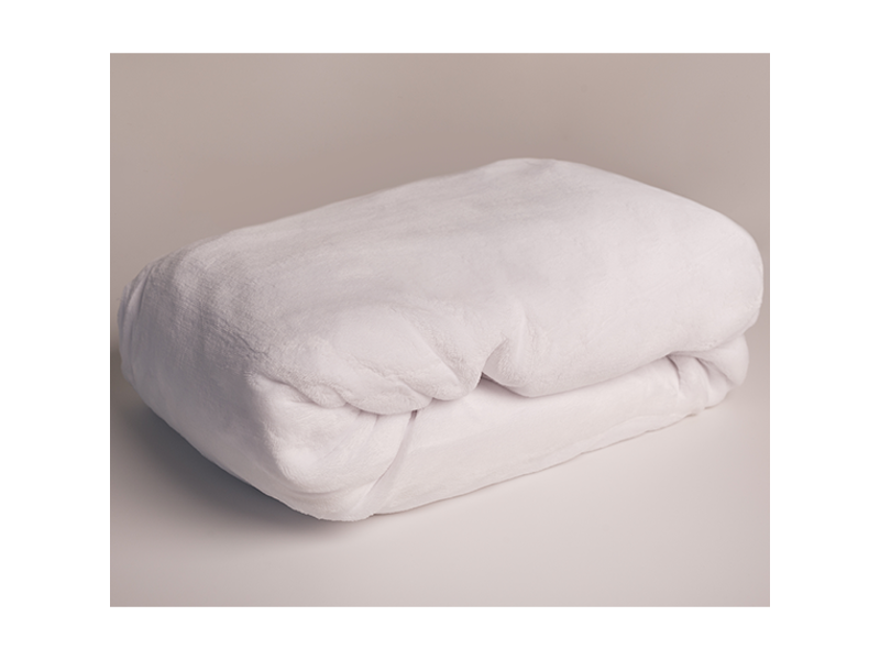 Sweet Home Drap-housse Teddy Polaire, Blanc - 180 x 200 cm - Polyester