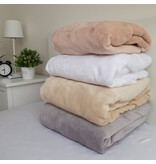 Sweet Home Fleece Teddy Fitted Sheet, Gray - 90 x 200 cm - Polyester