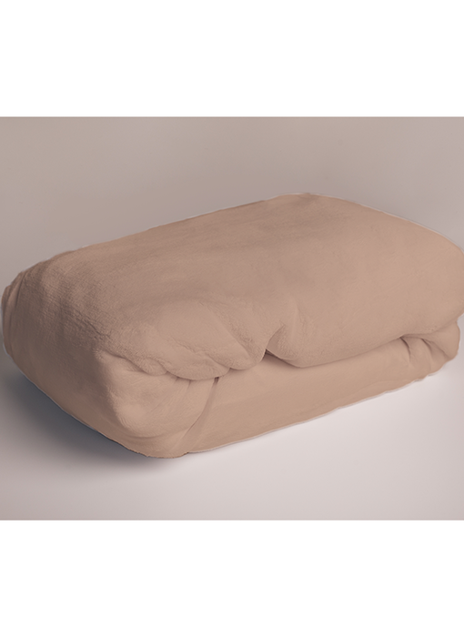 Sweet Home Fleece Teddy Fitted Sheet Coffee 90 x 200 cm Polyester