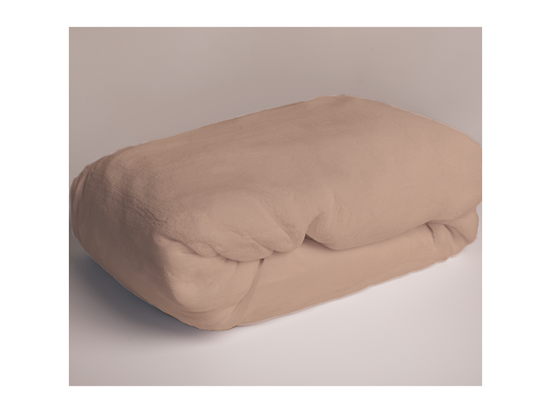 Sweet Home Drap-housse Teddy en Polaire, Café - 90 x 200 cm - Polyester