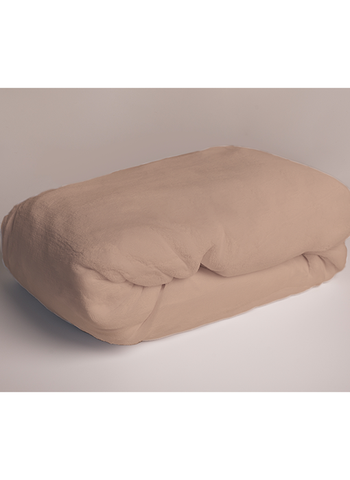 Sweet Home Fleece Teddy Fitted Sheet Coffee 180 x 200 cm Polyester