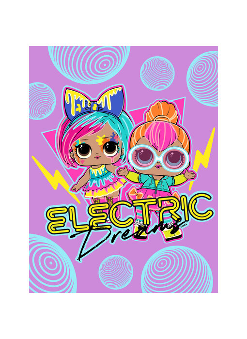 LOL Surprise! Fleece Blanket Electric Dreams 130 x 170 cm Polyester