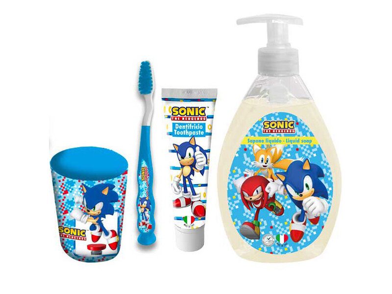 Sonic Set Handzeep + Tandenborstel + Tandpasta + Beker