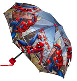 SpiderMan Paraplu, City - Ø 90 x 24/55 cm - Polyester