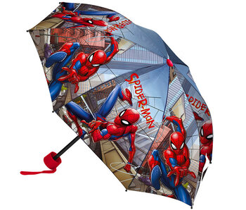 Spider-Man Paraplu City Ø 90 x 24/55 cm Polyester