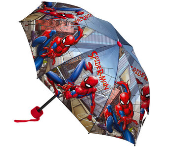 SpiderMan Paraplu City Ø 90 x 24/55 cm Polyester