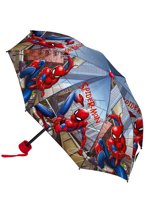 SpiderMan Paraplu City Ø 90 x 24/55 cm Polyester