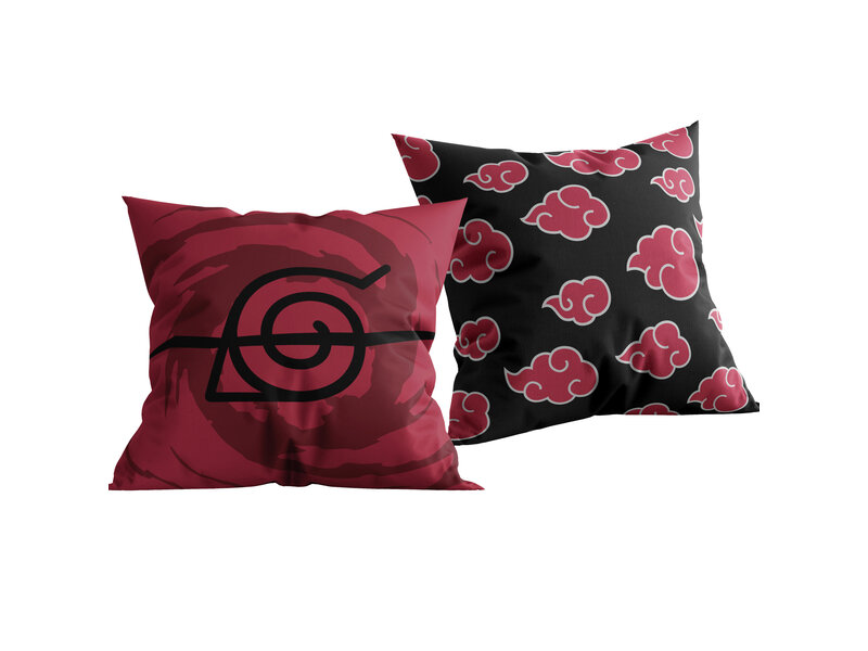 Naruto Decorative cushion, Red Cloud - 40 x 40 cm - Polyester