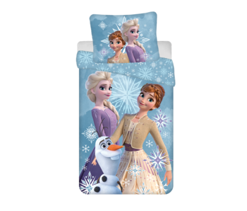 Disney Frozen Dekbedovertrek Sneeuwvlokje 140 x 200 + 70 x 90 cm Katoen