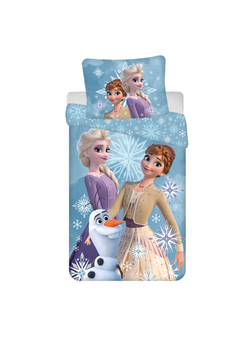 Disney Frozen Dekbedovertrek Sneeuwvlokje 140 x 200 + 70 x 90 cm Katoen