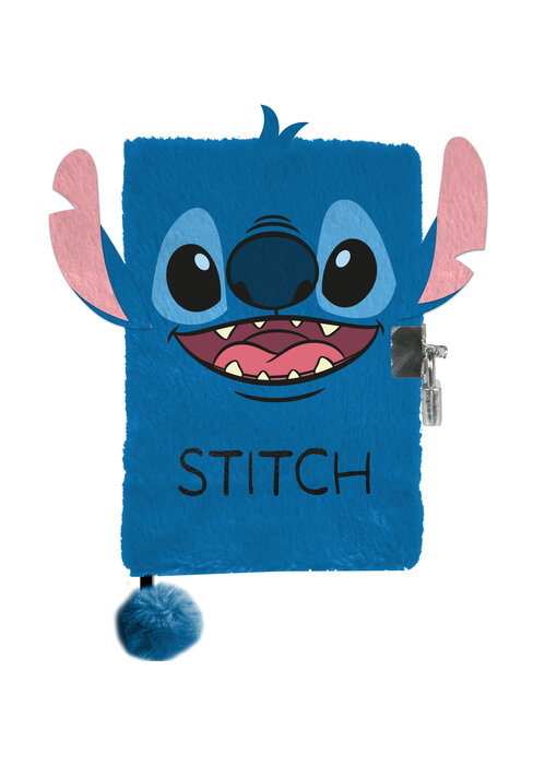 Disney Lilo & Stitch Agenda A5 Bleu - ligné avec serrure - 15 x 21 cm