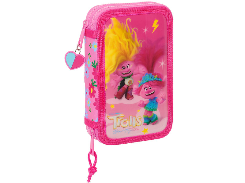 Trolls Filled Case, Band Together - 28 pcs. - 19.5 x 12.5 x 4 cm - Polyester