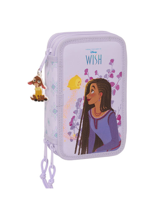 Disney Wish Filled Pencil Case Rosas (36 pcs.) 19.5 x 12.5 cm Polyester