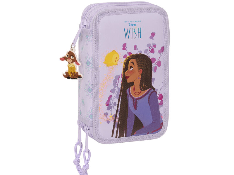 Disney Wish Filled Pouch, Rosas - 36 pieces - 19.5 x 12.5 x 5.5 cm - Polyester