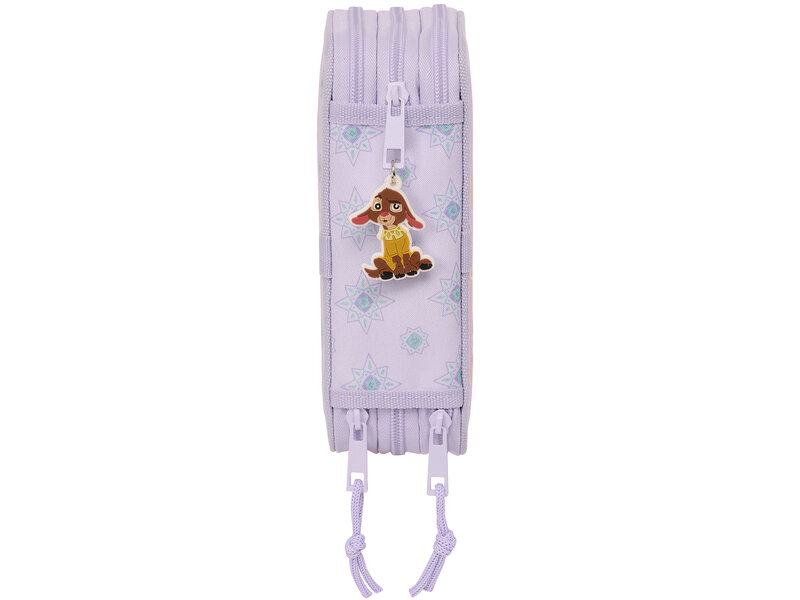 Disney Wish Filled Pouch, Rosas - 36 pieces - 19.5 x 12.5 x 5.5 cm - Polyester