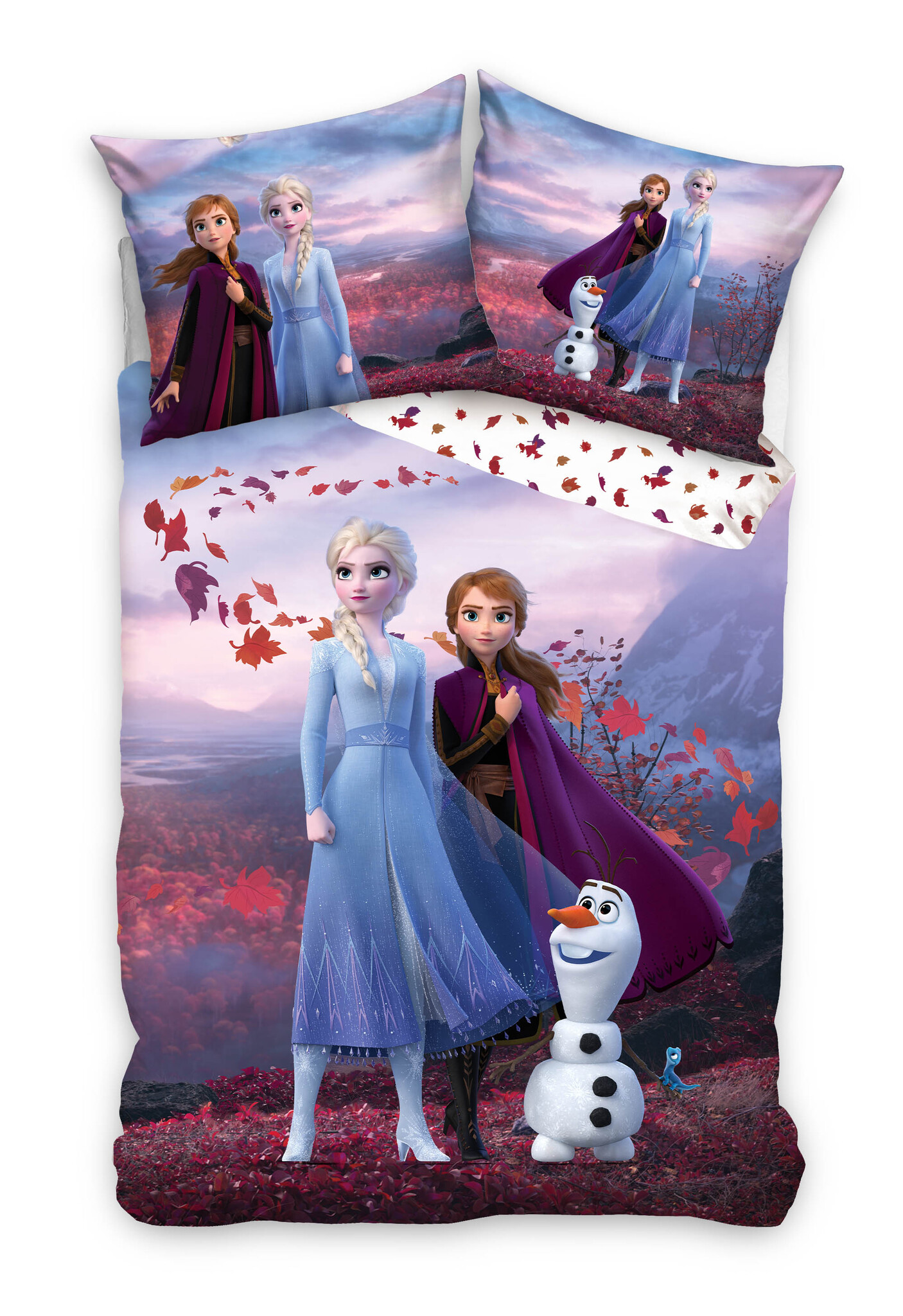 Disney Frozen La Reine des neiges Housse de couette Elsa - Simple - 140 x  200 cm 