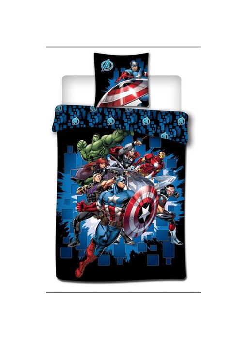 Marvel Avengers Bettbezug Dream Team 140 x 200 + 63 x 63 Polycotton