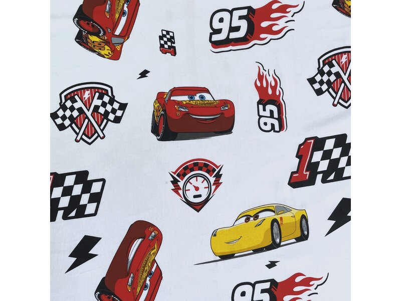 Disney Cars Drap housse Track - Simple - 90 x 190/200cm - Coton