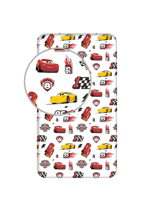 Disney Cars Fitted sheet Track 90 x 200 cm - Cotton