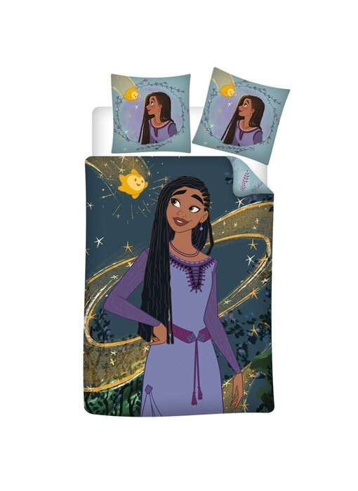 Disney Wish Bettbezug Star 140 x 200 + 63 x 63 Polycotton