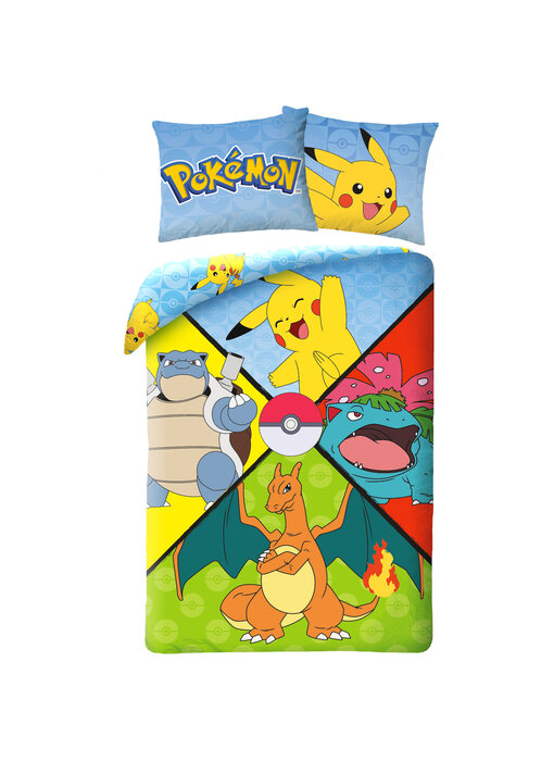 Pokémon Duvet cover Power Squad 140 x 200 + 70 x 90 cm Cotton