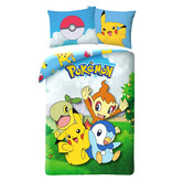 Pokémon Bettbezug, Team – Einzelbett – 140 x 200 cm – Baumwolle