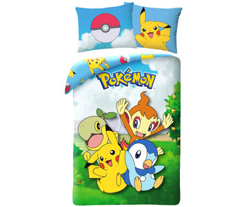 Pokémon Housse de couette Team 140 x 200 + 70 x 90 cm Coton