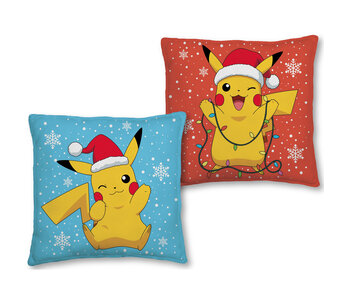 Pokémon Coussin décoratif Père Noël 40 x 40 cm Polyester