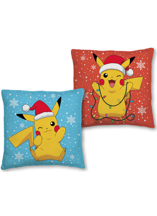 Pokémon Coussin décoratif Père Noël 40 x 40 cm Polyester