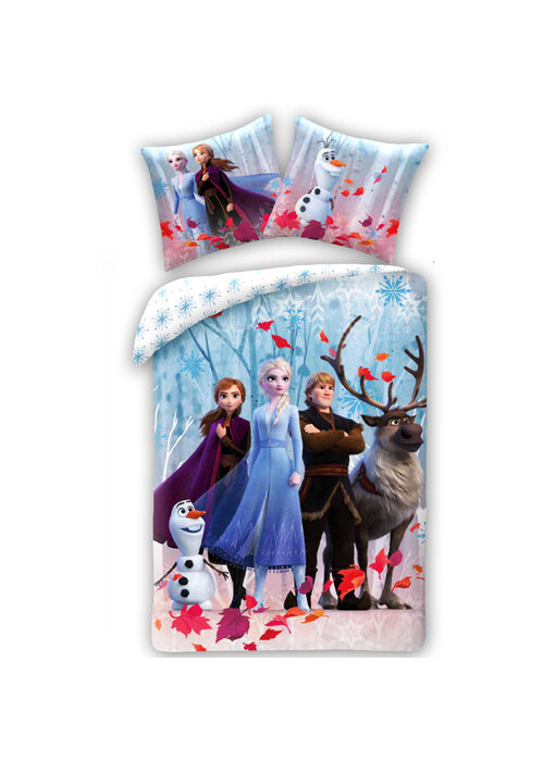 Disney Frozen Housse de couette Arendelle 140 x 200 cm + 70 x 90 cm Coton