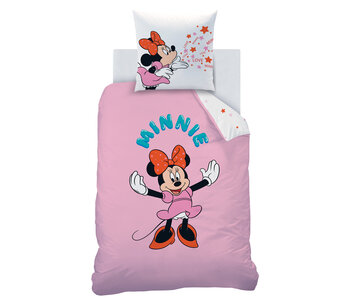 Disney Minnie Mouse Dekbedovertrek Happy 140 x 200 + 63 x 63 cm Katoen