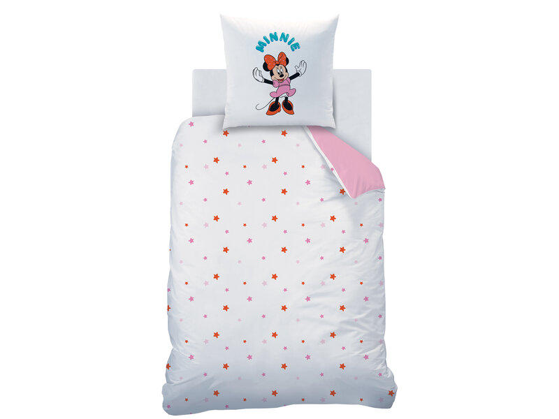 Disney Minnie Mouse Bettbezug Happy – Einzelbett – 140 x 200 cm – Baumwolle