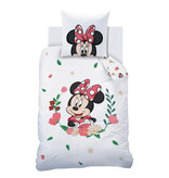 Disney Minnie Mouse Housse de couette Fleur - Simple - 140 x 200 cm - Coton