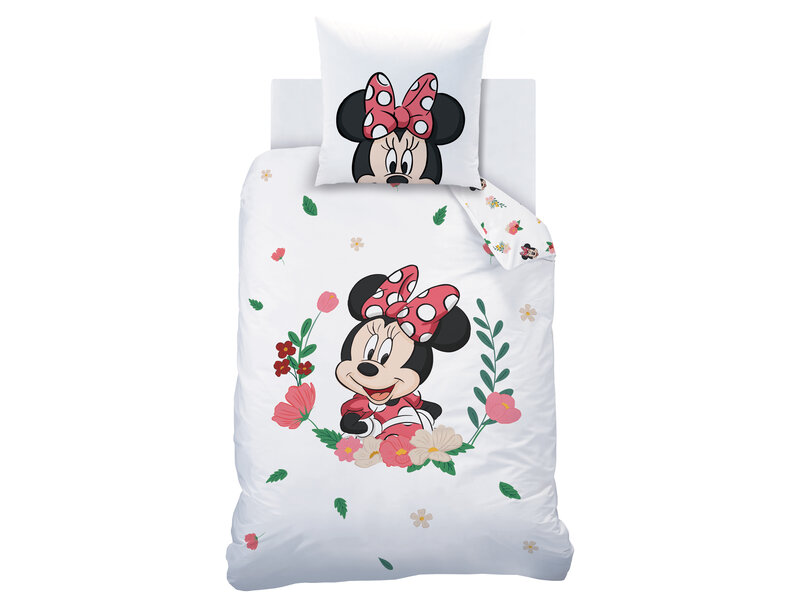 Disney Minnie Mouse Duvet cover Flower - Single - 140 x 200 cm - Cotton