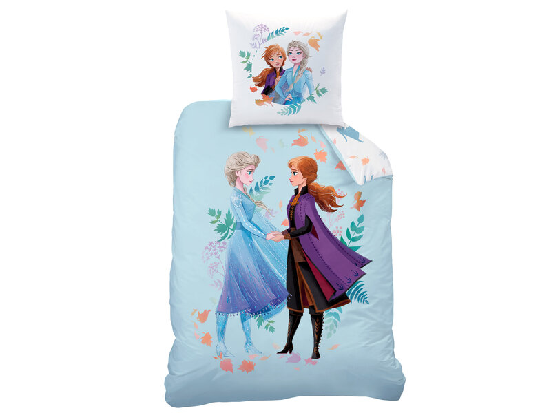 Disney Frozen Bettbezug Sisters – Einzelbett – 140 x 200 cm – Baumwolle