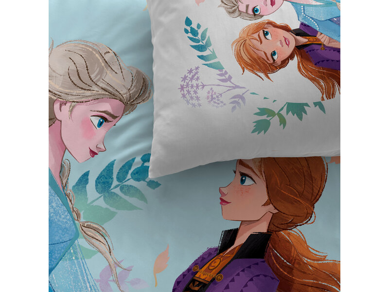 Disney Frozen Bettbezug Sisters – Einzelbett – 140 x 200 cm – Baumwolle