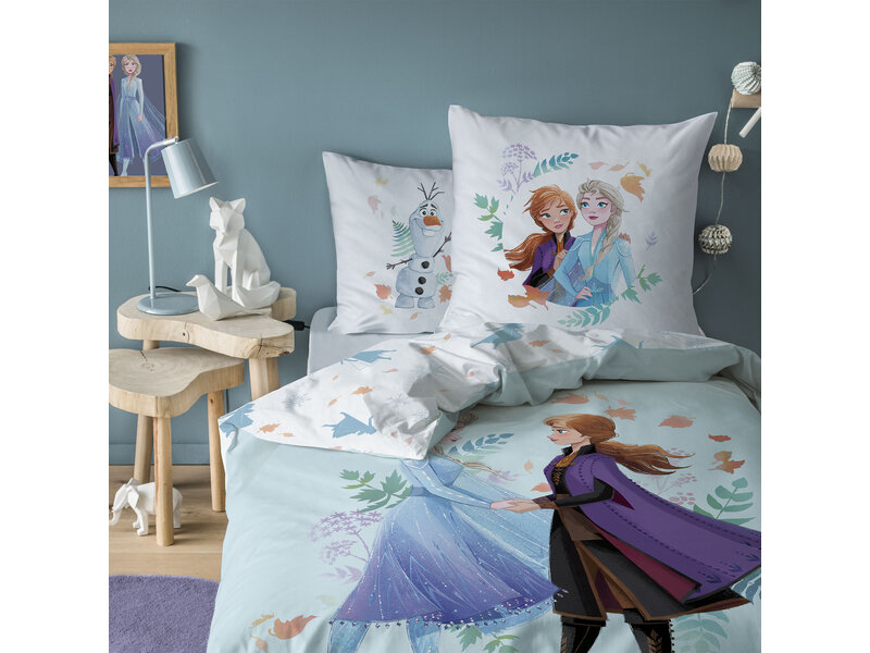 Disney Frozen Bettbezug Sisters – Einzelbett – 140 x 200 cm – Baumwolle