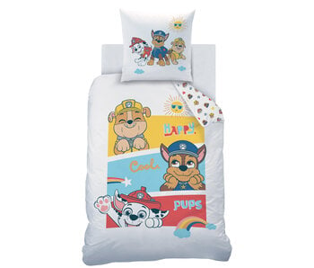 PAW Patrol Duvet cover Happy 140 x 200 + 63 x 63 cm Cotton