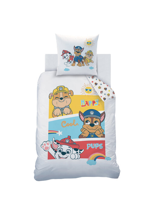 PAW Patrol Bettbezug Happy 140 x 200 + 63 x 63 cm Baumwolle